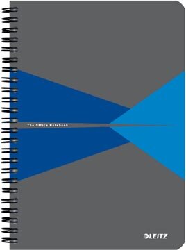 Leitz Office notitieboek, ft A5, kaft in PP, gelijnd, blauw