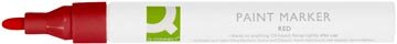 Q-CONNECT paint marker, op oliebasis, ronde punt, rood