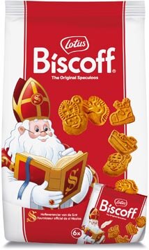 Lotus speculaaskoekjes, Sinterklaas, mini, pakje van 6 x 25g