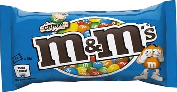 M&M's crispy, zakje van 36 g, pak van 24 stuks