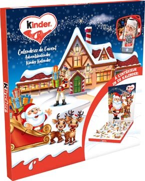 Kinder chocolade adventskalender mix, doos van 123 gram