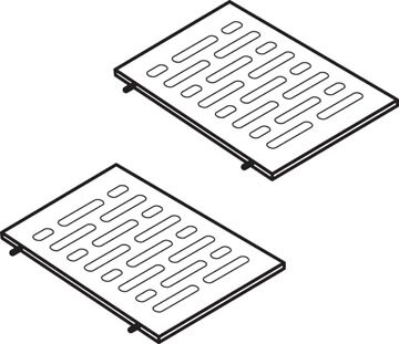 Bisley legbordverdeler, horizontaal, uit kunststof, pak van 6 stuks