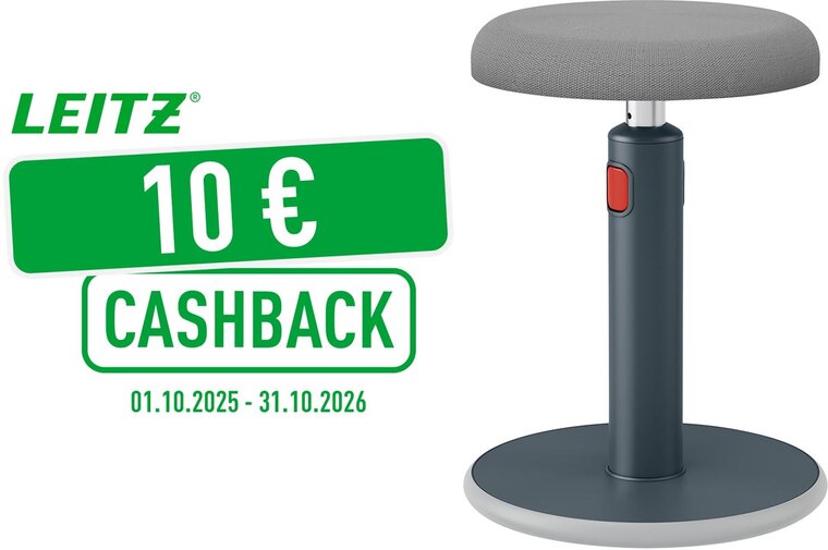 Leitz Ergo Cosy actieve Zit/Sta kruk, grijs