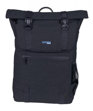 Donau Travel rugzak London, 18 l, 15,6 inch, zwart