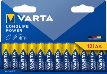 Varta batterij Longlife Power AA, blister van 12 stuks