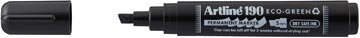 Artline permanent marker Drysafe 190 Eco-Green, 2-5 mm, schuine punt, zwart