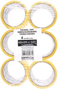 OFFICE products verpakkingstape, ft 48 mm x 46 m, geel