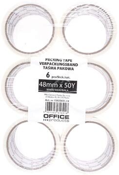 OFFICE products verpakkingstape, ft 48 mm x 46 m, wit