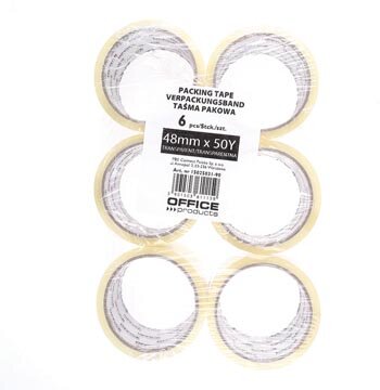 OFFICE products verpakkingstape, ft 48 mm x 46 m, transparant