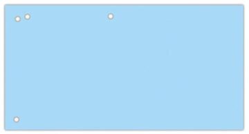 OFFICE products verdeelstroken, ft 240 x 105 mm, pak van 100 stuks, blauw