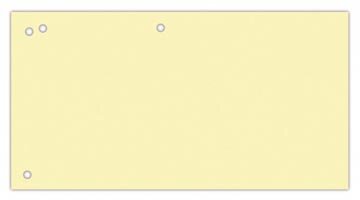 OFFICE products verdeelstroken, ft 240 x 105 mm, pak van 100 stuks, geel