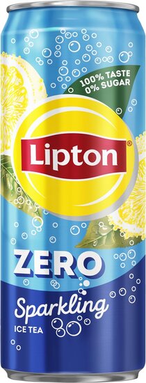 Lipton Ice Tea Zero frisdrank, sleek blik van 33 cl, pak van 24 stuks
