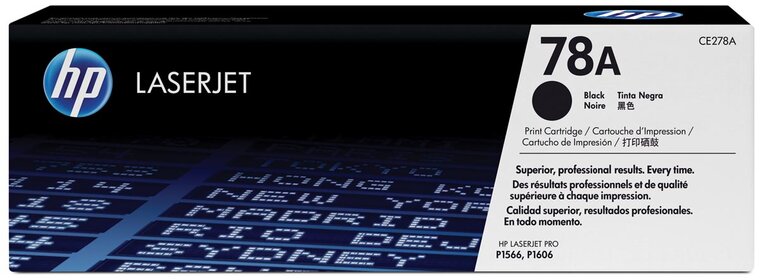 HP toner 78A, 2 100 pagina's, OEM CE278A, zwart