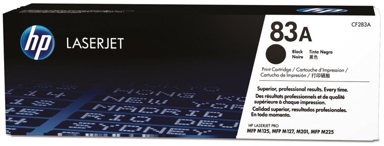 HP toner 83A, 1 500 pagina's, OEM CF283A, zwart