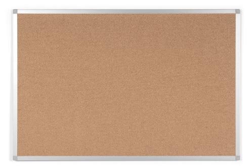Q-CONNECT kurkbord, met aluminium frame, 60 x 45 cm