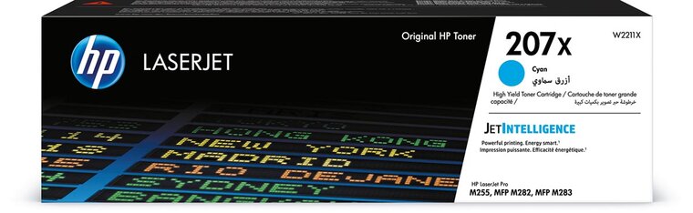 HP toner 207X, 2.450 pagina's, OEM W2211X, cyaan
