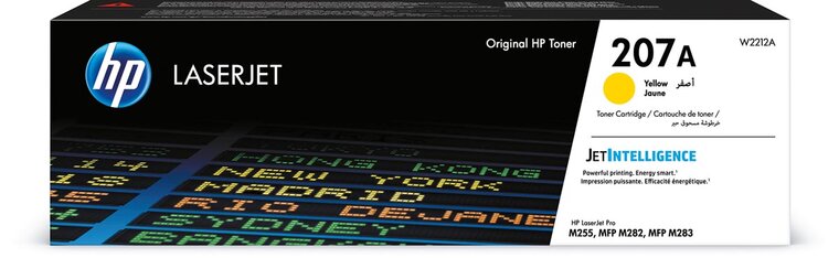 HP toner 207A, 1.250 pagina's, OEM W2212A, geel