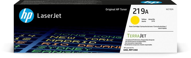 HP toner 219A, 1.200 pagina's, OEM W2192A, geel