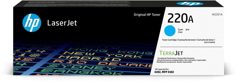 HP toner 220A, 1.800 pagina's, OEM W2201A, cyaan