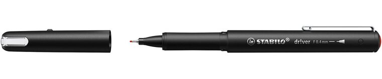 STABILO dr!ver fineliner, fijne punt, rood