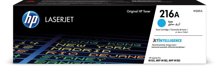 HP toner 216A, 850 pagina's, OEM W2411A, cyaan