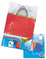 Folia papieren kraft zak, 110-125 g/m&sup2;, geassorteerde kleuren, pak van 7 stuks
