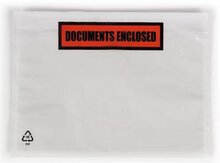 Paklijstenvelop Dokulops A6, ft 165 x 115 mm, doos van 1000 stuks, tekst: documents enclosed
