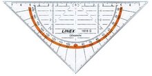 Linex geodriehoek 1616G, 16 cm