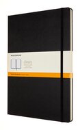 Moleskine notitieboek,  ft A4, gelijnd, harde cover, 192 blad, zwart