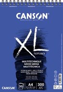 Canson tekenblok XL Mix Media 300 g/m&sup2; ft A4, blok met 30 vellen