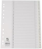 Q-CONNECT tabbladen set 1-31, met indexblad, ft A4, wit