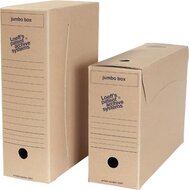 Loeff&#039;s archiefdoos Jumbo box, massief karton, bruin, pak van 8 stuks
