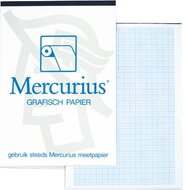 Mercurius millimeterpapier, ft A4, blok van 50 vel