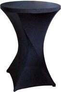 Hoes voor statafel, zwart, diameter 80 cm