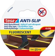 Tesa anti-slip tape, ft 5 m x 25 mm, fluogeel