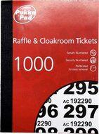 Pukka Pad genummerde loterij- en garderobetickets 1-1000