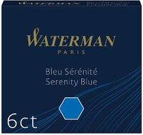 Waterman inktpatronen blauw 6X