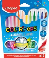 Maped Viltstift Color&#039;Peps 12 stiften in een kartonnen etui