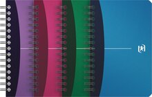 Oxford Office Urban Mix notitieboekje, 180 bladzijden, ft 9 x 14 cm, geruit 5 mm, geassorteerde kleuren