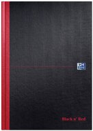 Oxford BLACK N&#039; RED gebonden boek, 192 bladzijden, ft A4, blanco