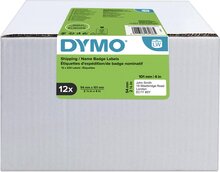 Dymo Value Pack: etiketten LabelWriter ft 101 x 54 mm, wit, doos van 12 x 220 etiketten