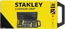 Stanley schroevendraaier Cushion Grip, set van 10 stuks