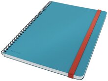 Leitz Cosy notitieboek met spiraalbinding, voor ft B5, gelijnd, blauw