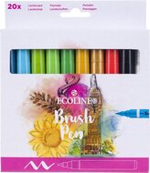 Talens Ecoline Brush pen, etui van 20 stuks, assorti