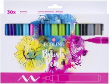 Talens Ecoline Brush pen, etui van 30 stuks, set Primaire