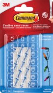 Command decohaak, extra small, draagvermogen 225 gram, transparant, blister van 20 stuks