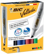 Bic whiteboardmarker Velleda 1781 doos van 4 stuks in geassorteerde kleuren