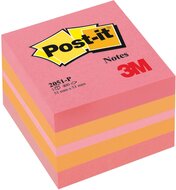 Post-it Notes mini kubus, 400 vel, ft 51 x 51 mm, roze