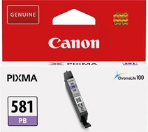 Canon inktcartridge CLI-581PB, 241 foto&#039;s, OEM 2107C001, photo blue