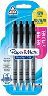 Paper Mate balpen Flexgrip Gel, blister van 4 stuks, zwart